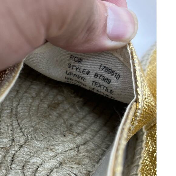 J Crew Womens Woven Espadrille Flats Shoes Size 9 USED - Picture 8 of 8